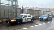 Sacramento County Sheriff got pulled over by police in Gniezno Poland