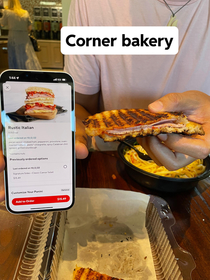 Sandwich at Corner Bakery