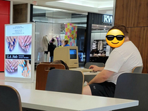 Saw this legend using his Mac at the mall food court yesterday