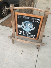 Saw this on front of a local bar