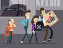 Seinfeld Lost In Parking Garage animated