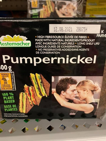 Sexy pumpernickel serving suggestion only