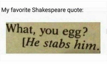 Shakespeare quotes never gets old