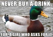 She is going to drink it with her boyfriend anyway