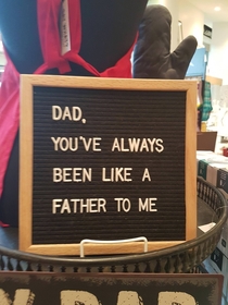 Showing dad the love for fathers day