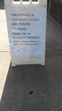 Sign at my school