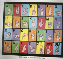 Sign language alphabets look like tutorial for how to please women