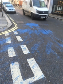 Smurf killed in hit and run in central London today