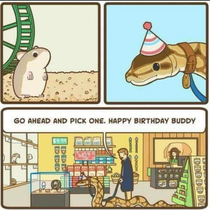 Snakes can be good boys too and deserve birthday presents