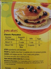 So do you want about  pancakes or
