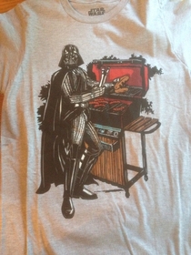 So I bought a new T-shirt today Darth Vader Sith Lord Ace Pilot Grill Master