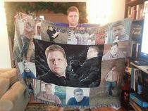 so i made my mom a blanket for christmas