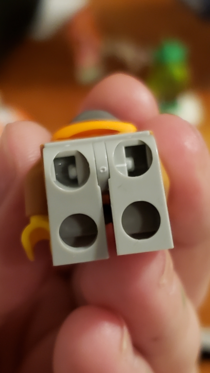So I was building Lego set  last night and it comes with a port-a-potty Got me thinking if theres a toilet that means that Minifigures poop right And if they poop they must have a butt hole right So I looked and sure enough