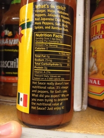 So I was looking for a new hot sauce to try annd