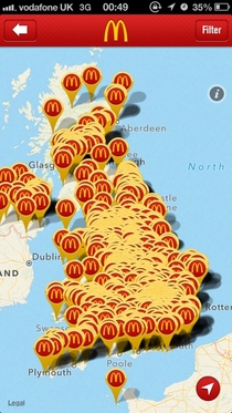 So Ive just installed the UK McDonalds app