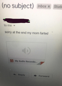 So my fianc had his students email him a recorded assignment This was an email from one students 