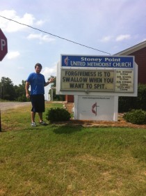 So my friend ran into an interesting church sign today