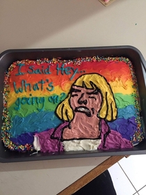 So my girlfriend baked a cake