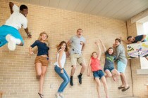 So my university posted pictures of incoming freshman doing group jump photos One person seems to stand out here