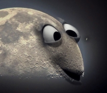 So Saturn passed behind the Moon and I thought it would be funny to photoshop the picture Photoshop credit to Foxocelot