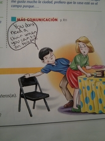 So someone went though my Spanish book