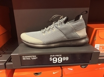 So theres this sale at a Nike outlet in Las Vegas