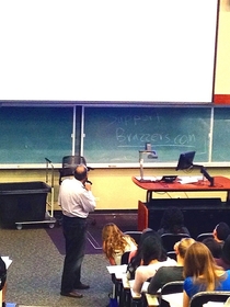So today my chemistry professor gave an entire lecture with this written on the board