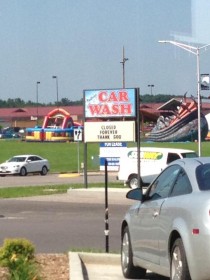 Some awful things must have went down at this car wash