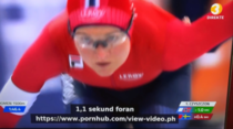 Someone accidentally pasted a PH link while subtitling the  European Speed Skating Championships