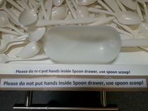 Someone at my office apparently takes their utensil cleanliness seriously