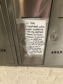 Someone keeps breaking into my mailbox I responded