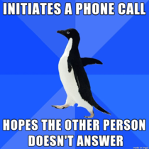 Speaking on the phone somehow terrifies me