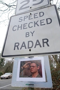 Speed checked by RADAR