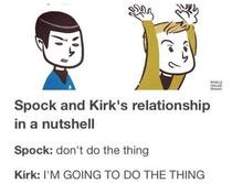 Spock and Kirk in a nutshell
