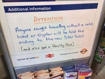 Spotted on the London Underground