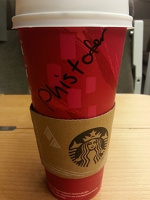 Starbucks in Sweden said my name was Christopher with a PH
