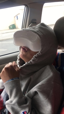 Step son had his tonsils removed today On the way home he thanked his mom for his new VR headset