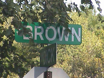 Street sign at the corner a few blocks from my house