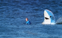 Stunning image of the Mick Fanning shark attack