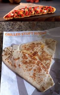 Taco Bells Grilled Stuffed Nacho I dont know why I expected better 