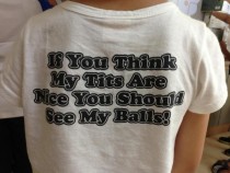 Teaching English in Korea a st Grader had this written on the back of their shirt