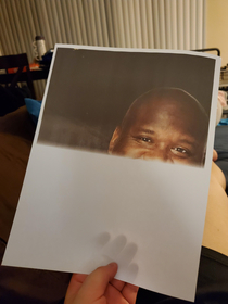 Tested out my new printer it stopped halfway through but I still think we all know who this is