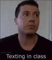 Texting in class