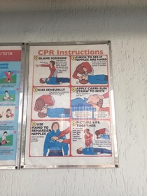 Thailand trolled again CPR Instructions next to the hotel pool They havent the slightest clue