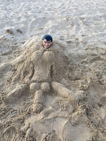 That one time I buried my cousin at the beach