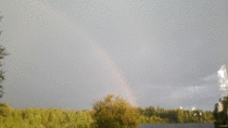 Thats a beautiful rainbow