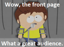 The average redditors reaction to front page glory