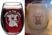 The baby Yoda wine glass I orderedmy disappointment is immeasurable and my day is ruined