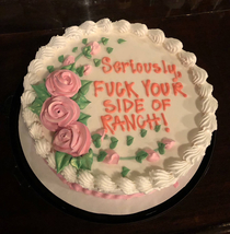 The bar I work at had a holiday potluck for the staff last night so I contributed with this cake
