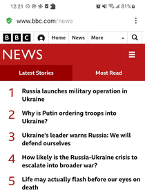 The bbcs reaction to Ukraine